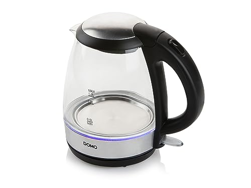 Domo Do9218Wk Bollitore Elettrico Argento/Nero/Trasparente