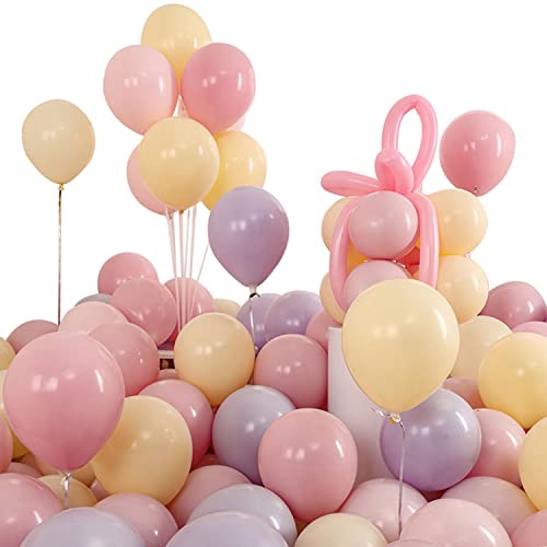 Lot de 100 ballons colorés pour fête, anniversaire, fête, enfants, baptême, communion, mariage, anniversaire, remise de diplôme, fête, arc, décoration, ballons colorés (25,4 cm) Cover