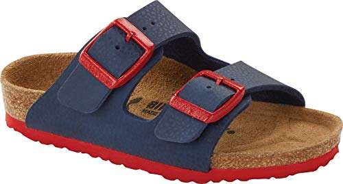 Birkenstock Kids Arizona Kid's Blue/Red Birko-Flor 33 N EU Kids 2-2.5 US