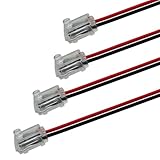 OUMICCARD Car Door Handle Light Red LED Ambient light 12V Door Bowl Decorative Light Warning Light Small Size Easy Installation Universal Small Car Ship Use (4PCS)