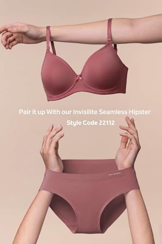 Image of Van Heusen Women's Cotton T-Shirt Bra|16 Hour Comfort|Everyday Bra|Breathable Perforated Cups|Anti Bacterial Tech|Sweat Absorbent|Padded|Wireless|Coverage|No Slip Soft Straps|Detachable Straps