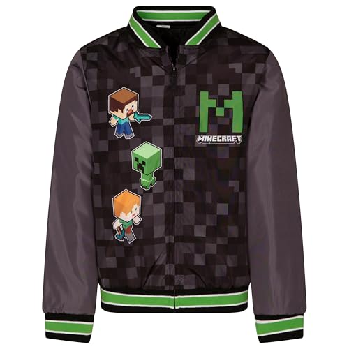 Minecraft Varsity Bomber Jacket Little Kid to Big Kid Sizes (6-18-20)