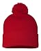 Sportsman - Pom Pom Knit Cap - SP15 - One Size - Red