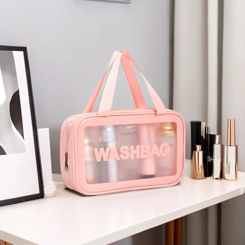 Bolsa Necessaire de higiene pessoal de viagem, bolsa de maquiagem transparente, bolsa de cosméticos,