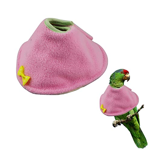 Image of Bird Cone Collars, Adjustable Pet Parrot Recovery Collar Elizabethan Collar for Wound Healing Prevent Feather Plucking, Birds Cones Protective E-Collars for Large Medium Small Parrots - L
