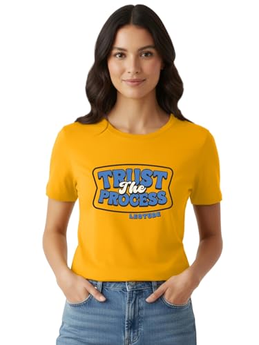 Image of LEOTUDE Women Half Sleeve Loose Fit Cottonblend Multicolour Shirt Colorful Loose Fit Tshirt for Women