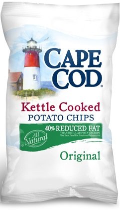 Cape Cod Reduced Fat Potato Chips, 8-Oz Bags (Pack of 12)