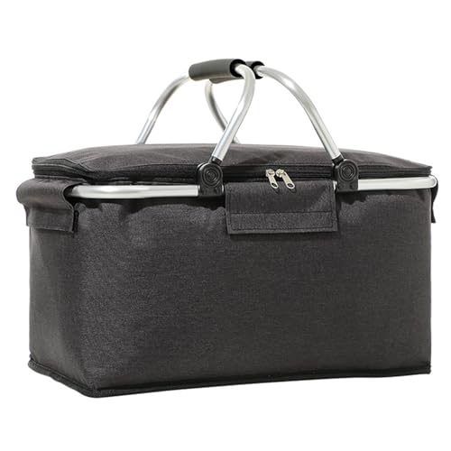 �܂肽���݉\�Ȓf�M�s�N�j�b�N�o�X�P�b�g�N�[���[18.4L��^�܂肽���ݎ��T�[�}���V���b�s���O�o�b�O�L�����v�r�[�`�p �u���b�N 40*20*23cm