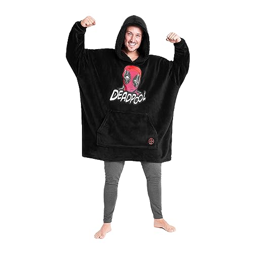 Marvel Avengers Übergroße Herren Hoodie Decke mit Ärmeln - Stitch...