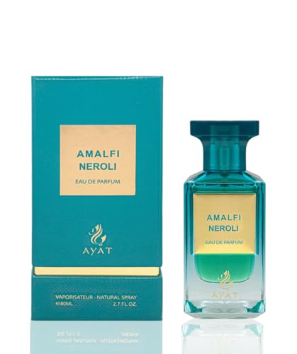 AYAT PERFUMES - Eau De Parfum Fancy Series 80ml de Dubai Aroma Oriental y Afrutado - Perfume para Mujer y Hombre - Una Fragancia Sensual, Atemporal y Moderna - Unisex (Amalfi Neroli)