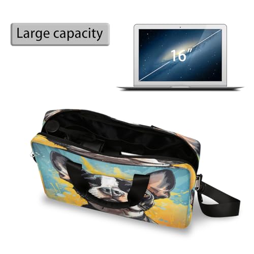 Maletín para laptop 15.6-16 pulgadas con arte Boston Terrier miniatura 5