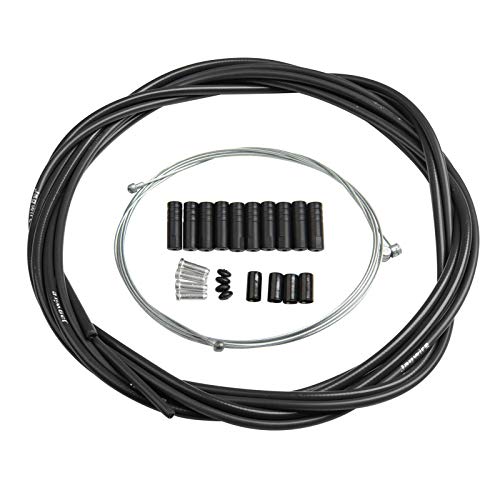 Bike Front & Rear Inner Outer Jagwire Gear Brake Cable (Black)