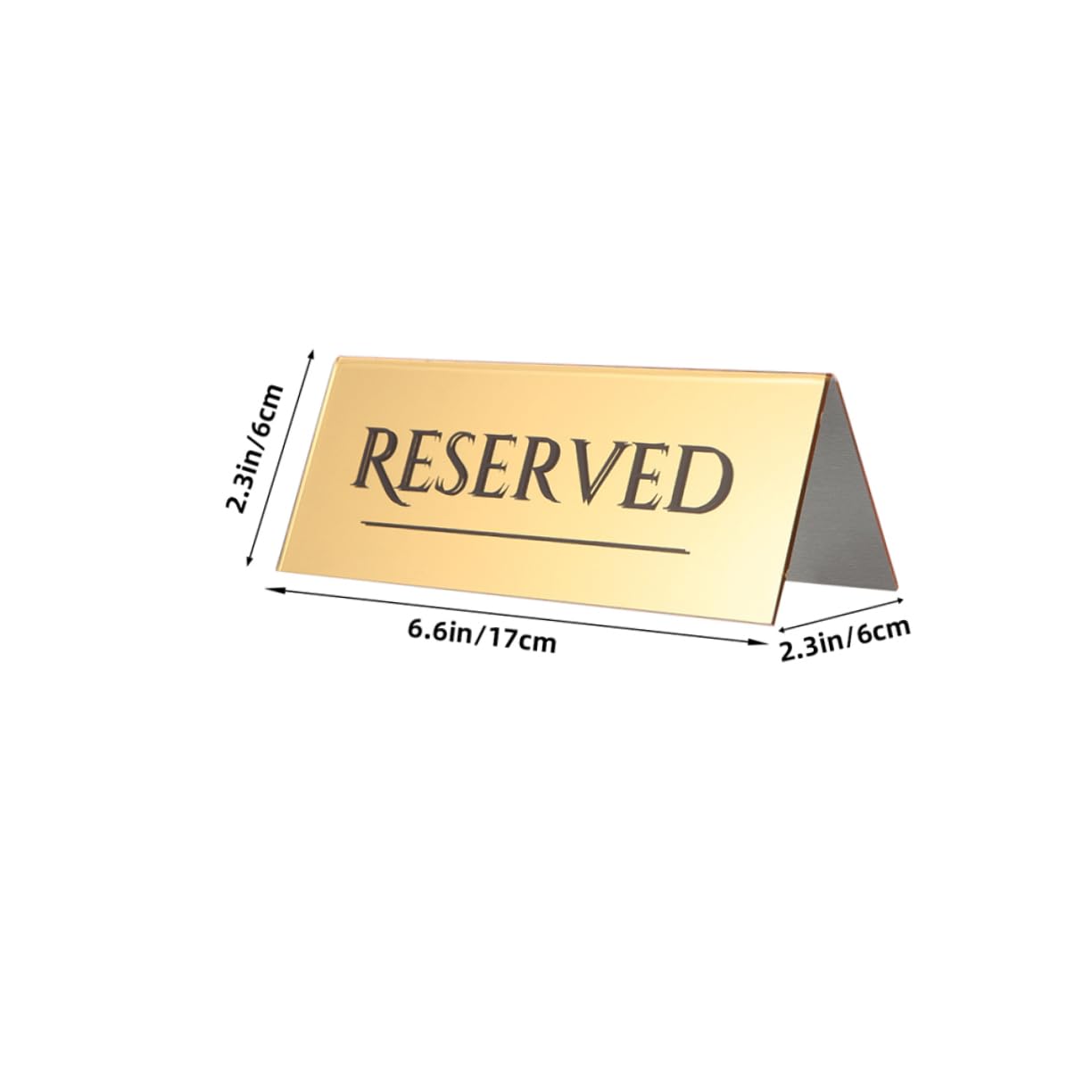 BCOATH 4Pcs Acrylic Reserved Sign for Weddings Restaurants Elegant Table Signage for Efficient Seating Arrangements Durable Sturdy Reserved Seating Signs
