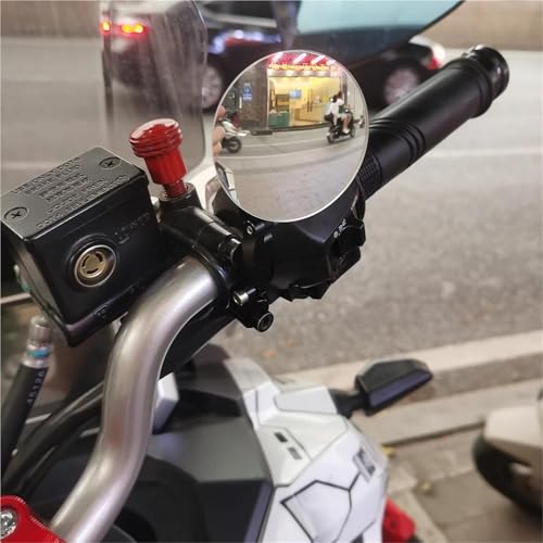 Espejo de manillar gran angular regulable negro para moto Yamaha Tenere MT07 y XSR 3