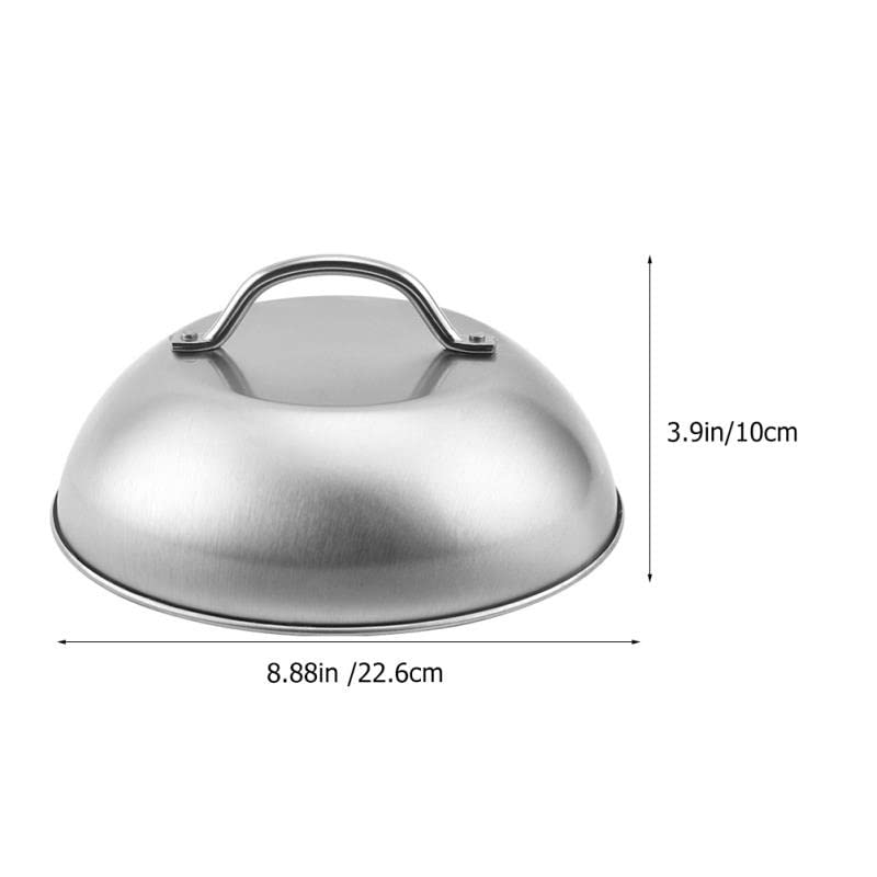 Couvercle basting griddle pour fonte de fromage et cuisson vapeur