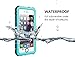 iPhone 5S / SE Waterproof Case, Waterproof Dust Proof Snow Proof Shock Proof Case with Touched Transparent Screen Protector, Heavy Duty Protective Carrying Cover Case for iPhone 5 5s SE (T-Aqua Blue)
