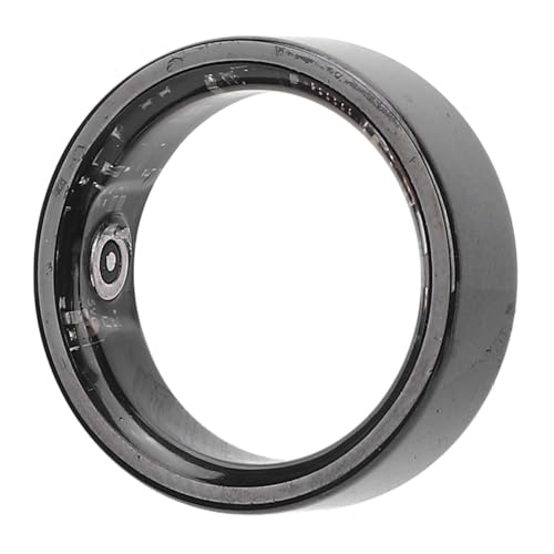 GOWENIC Smart Ring, BT 5.0 Fitness Tracker Ring, Stainless Steel IP68 Water Design, Multi Sports Mode, Magnetic Health Tracker Ring Fast Charging for Daily Use (Black)