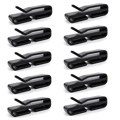 Maskenhalter Skihelm Schneehelm Snowboardhelm Helm Halterung Clip Maskenhalter Skihelm Clip Schneehelm Halterung Clip Maskenhaken um Masken am Helm zu befestigen (Schwarz, 10 Stück) Cover