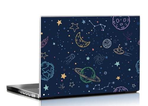 Moon Star Galaxy HD Quality Vinyl Laptop Skin Decal/Sticker Prote...