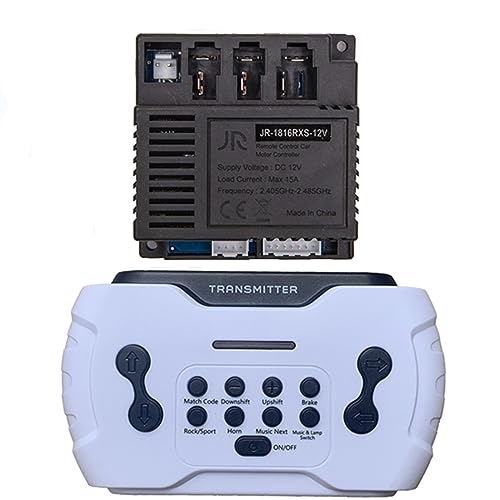 2.4G Bluetooth Remote Control JR-1816RXS-12V Receiver Kit Kids Powered Ride On Car,Controller Control Box Accessories for Children Electric Ride On Car Replacement Parts