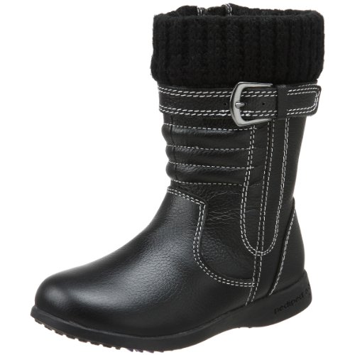 pediped Flex Julia Boot (Toddler/Little Kid),Black,21 EU (5.5 M US Toddler)