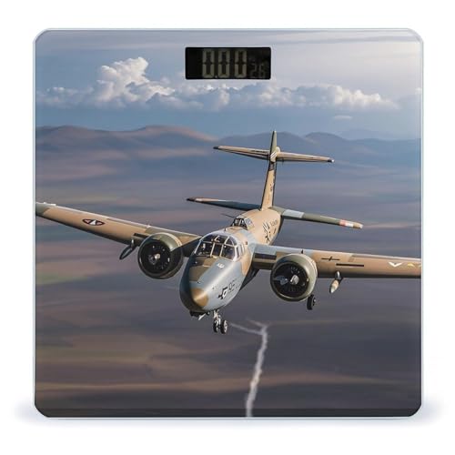 Báscula digital para baño US Army Plane con pantalla grande miniatura 1