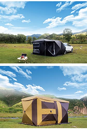 Carpa SUV para camping familiar, negro, 200x200x196 cm miniatura 7