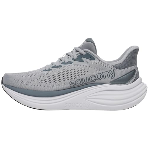 Saucony Triumph 24 para hombre, Fossil/Gunmetal, 10