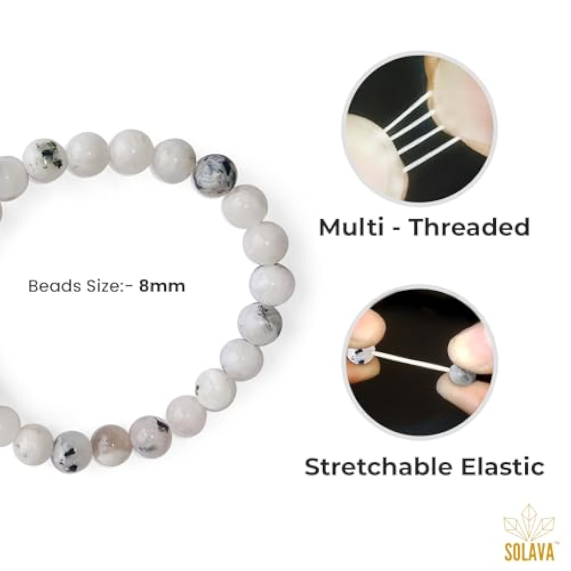 Original Rainbow Moonstone Bracelet, Natural Energy