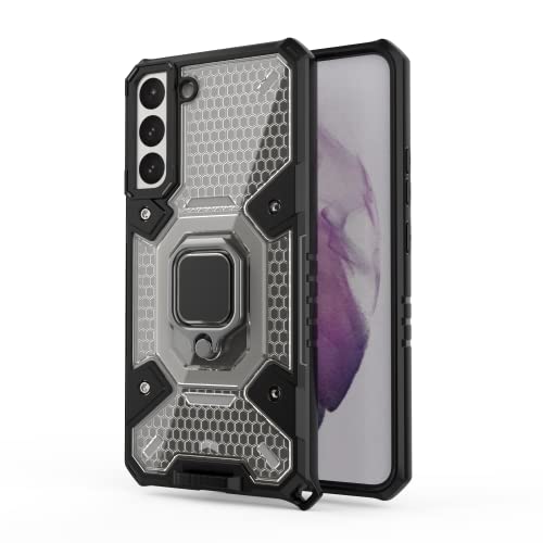 Image of zivite TPU Tough Armor Bumper Back Case Cover For Samsung Galaxy S22 Plus /S22 Pro|Ring Holder&Kickstand In-Built|360 Degree Protection Back Case Cover For Samsung Galaxy S22 Plus /S22 Pro(Black)