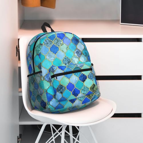Sac à dos de voyage turquoise basique pour ne plus mouiller vos affaires - 6