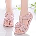Toddler Sandals Girl Children Shoes Summer Sandals Fashion Little Girls Soft Soles Children Shoes Middle Size Children (Pink, 3.5 Big Kids)