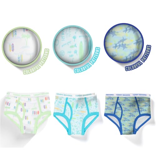 Tommy Bahama Boys 5-Pack Cotton Briefs - Soft, Tag Free Underwear Multipack for Kids and Toddlers4