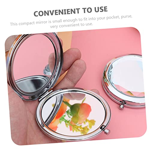 Miroir de voyage extérieur compact pour retouches nomades