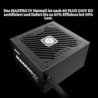 ENERMAX MAXPRO IV 650 Watt|Nicht-modulares ATX Gaming PC Netzteil|individuell Mesh-Sleeve Kabel|80 Plus|geräuscharmer 120mm Lüfter|jap. Kondensator mit 5-Fach Schutzschaltung|EMP650W – Ansicht 3