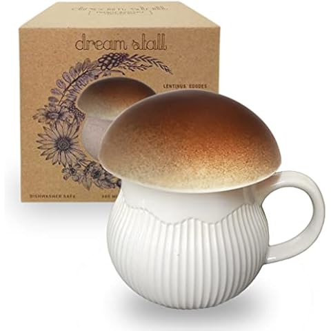 Dreamstall Shiitake Mushroom Mug with Lid Cover