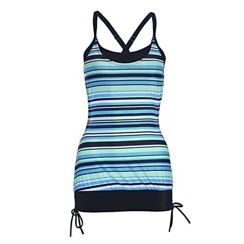 Bikini avec Coussin Thoracique Bikini Midi Flammes Bodysuit Femmes Bikini Glitter pour Les Femmes des Hauts De Bikini Simples pour Les Femmes Bas De Bande Épais (Green, L)