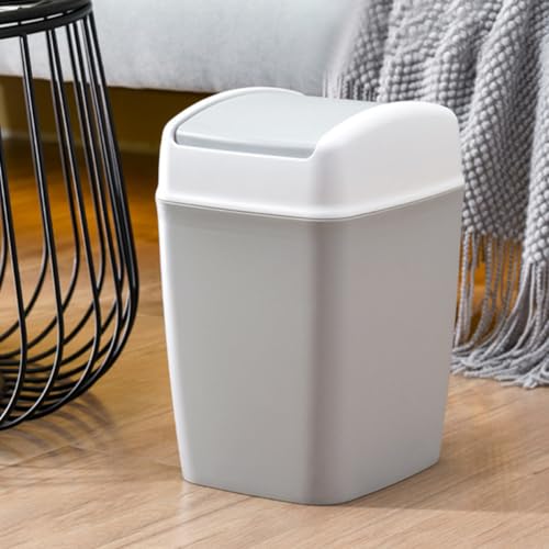 Poubelle à couvercle basculant en HIPS pour salon et chambre