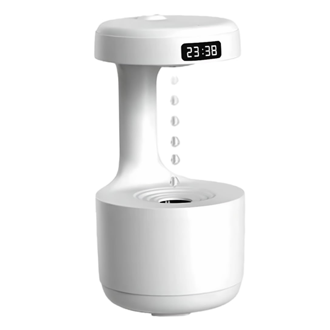 Humidificateur pluie anti-gravité avec veilleuse et diffuseur d'arômes
