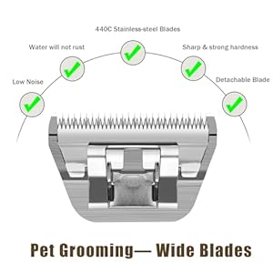3 Pack 4 Wide Blades for Dog Groomingcompatible with Andisoster A5wahl Km10 Clipperscutting Length 38  Cucciolini Doodles 3 pack 4 wide blades for dog groomingcompatible with andisoster a5wahl km10 clipperscutting length 38   cucciolini doodles