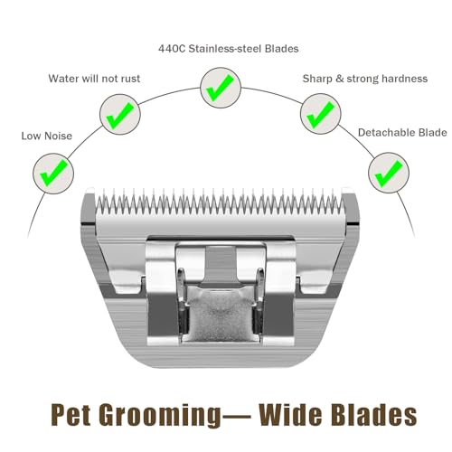 3 Pack 4 Wide Blades for Dog Groomingcompatible with Andisoster A5wahl Km10 Clipperscutting Length 38  Cucciolini Doodles 3 pack 4 wide blades for dog groomingcompatible with andisoster a5wahl km10 clipperscutting length 38   cucciolini doodles