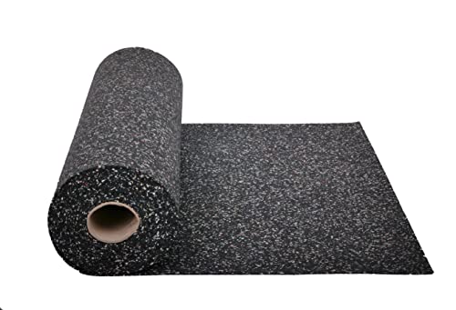 Gummimatte 5 mm Anti-Vibrationsmatte Antirutschmatte 250 x 125 x 0,5 cm, schwarz (Meterware) (Bautenschutzmatte Antivibrationsmatte Außenbereich Kofferraummatte Bodenschutzmatte Bodenbelag Gummi) Cover