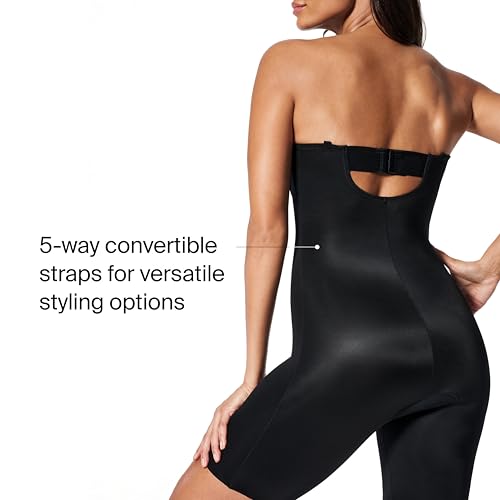 Image of SPANX SPANXshape Suit Your Fancy Strapless Cupped Mid-Thigh Bodysuit