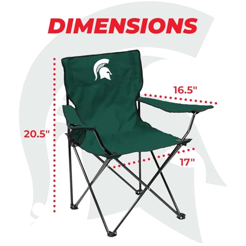 Logobrands 172-13Q Logo Brands Ncaa Michigan State Spartans Quad Chair thumb #1