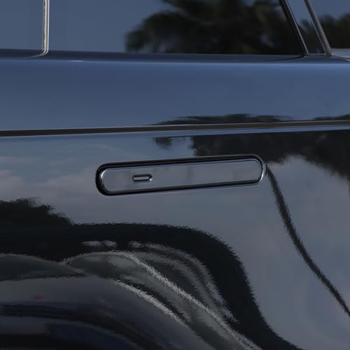 Poignée de porte Range Rover Sport 2023 en cache ABS noir brillant