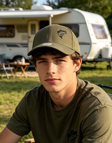 Gorra de pesca bordada para hombre y mujer miniatura 3