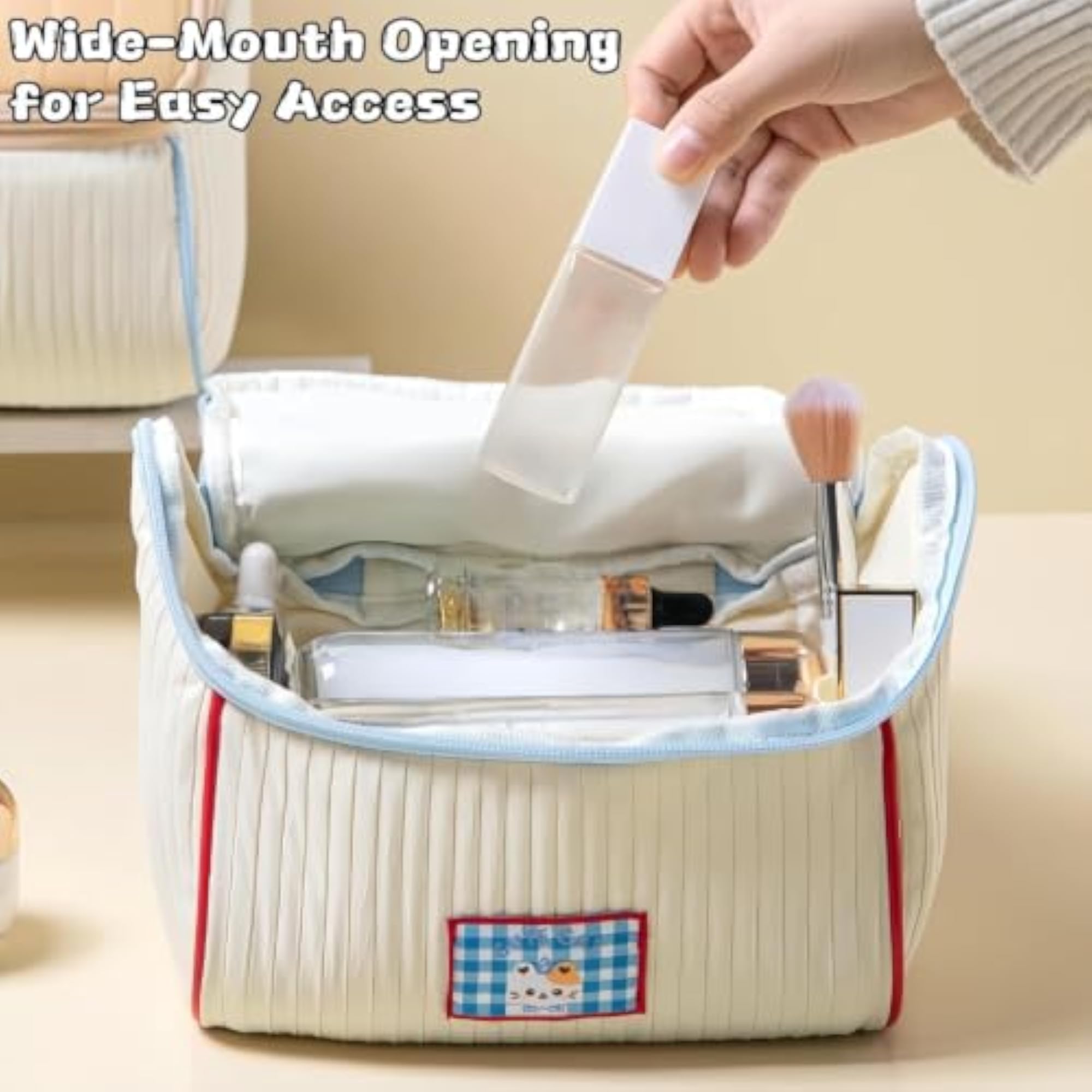 Portable Storage Bag, Cute Cartoon Large Capacity Makeup Bag