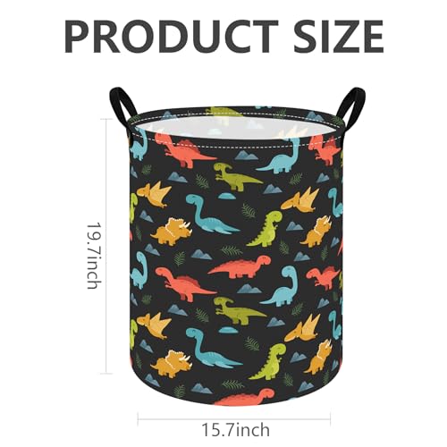 Image of Boys Foldable Storage Basket 63L Kids Hamper with Waterproof Lining & Leather Handles Baby Organizer Bins for Boys' Bedroom, Laundry, Toys, and Gift