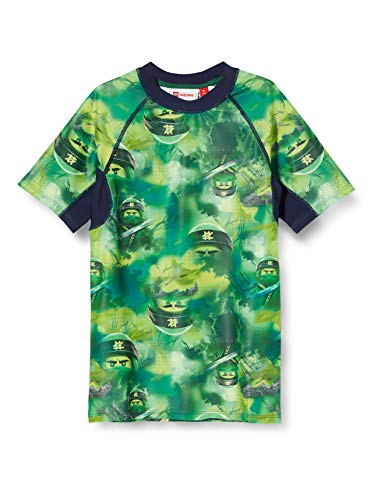 Lego Wear Jungen Lwtobias Ninjago Uv Schwimmshirt Lsf 50 Plus Badehose, Grün (Green 869), (Herstellergröße:134)
