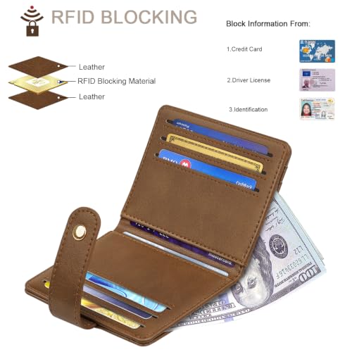 Image of Small Wallets for Women Slim Minimalist Bifold Credit Card Holder